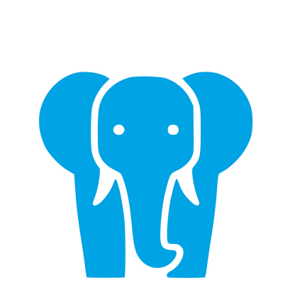 Elephant Front View Logo #00a3e4