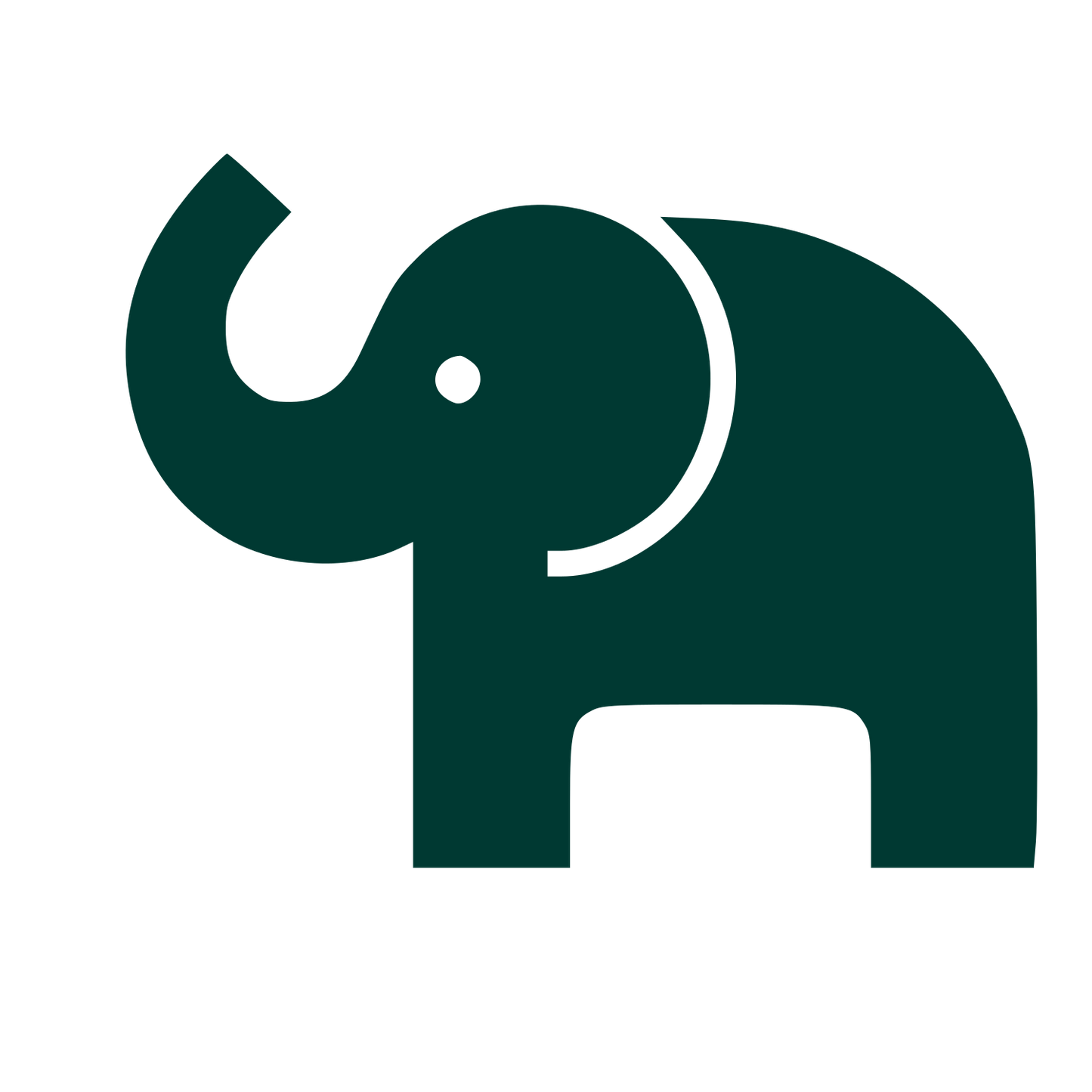 Elephant Pictogram Logo #003932