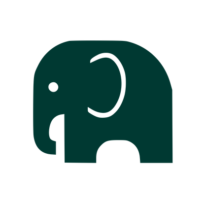 Elephant Pictogram Logo #003932