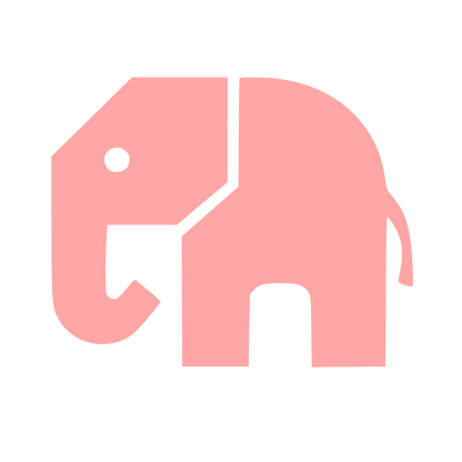 Pictogram Elephant Logo #ffa6a6