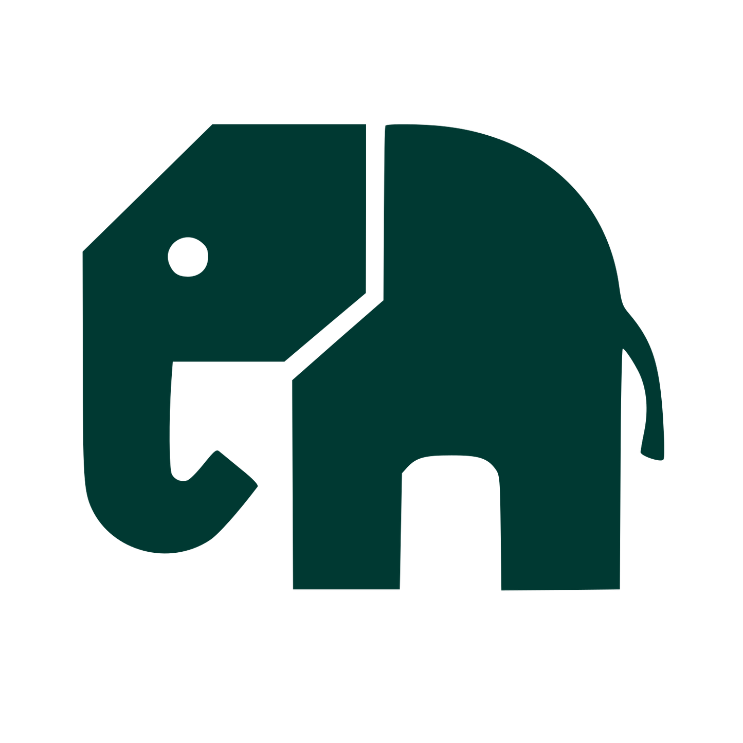 Pictogram Elephant Logo #003932