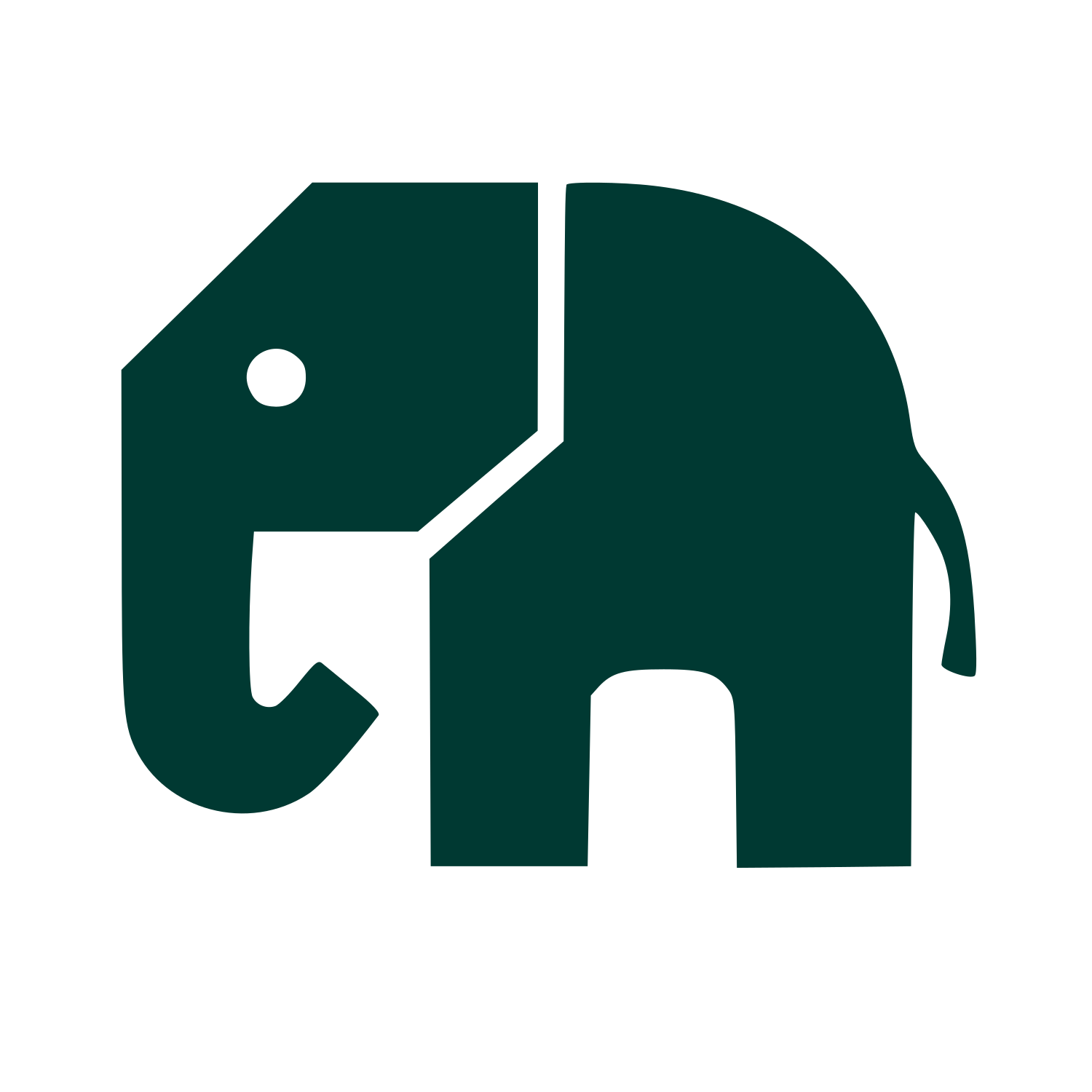 Pictogram Elephant Logo #003932