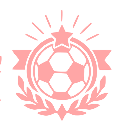 Soccer Ball Emblem Logo #ffa6a6