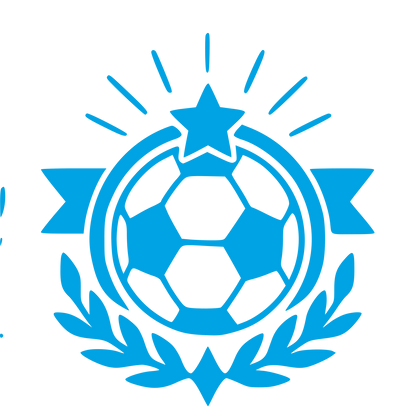 Soccer Ball Emblem Logo #00a3e4