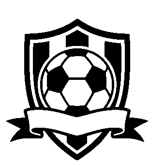 Soccer Ball Shield Banner Logo