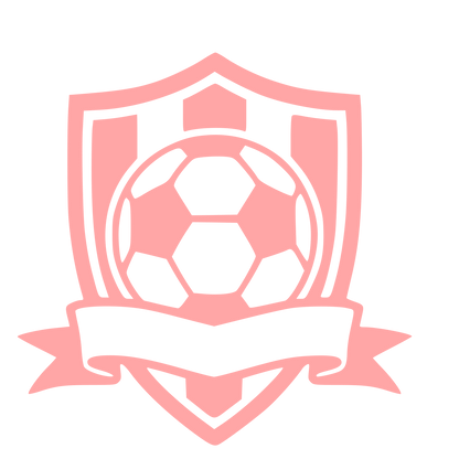 Soccer Ball Shield Banner Logo #ffa6a6