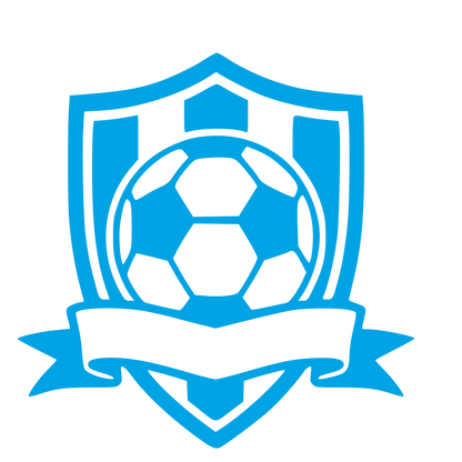 Soccer Ball Shield Banner Logo #00a3e4