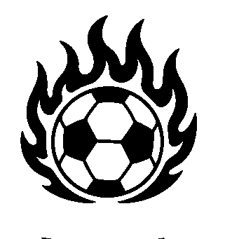 Flaming Soccer Ball Logo