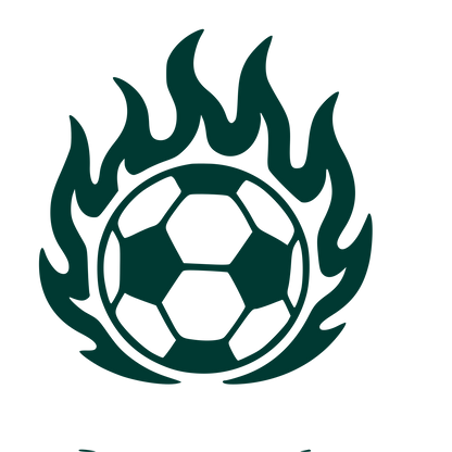 Flaming Soccer Ball Logo #003932