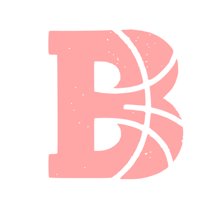 Basketball Letter B Logo #ffa6a6