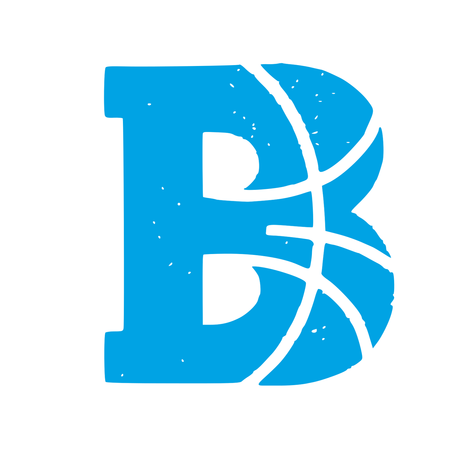 Basketball Letter B Logo #00a3e4