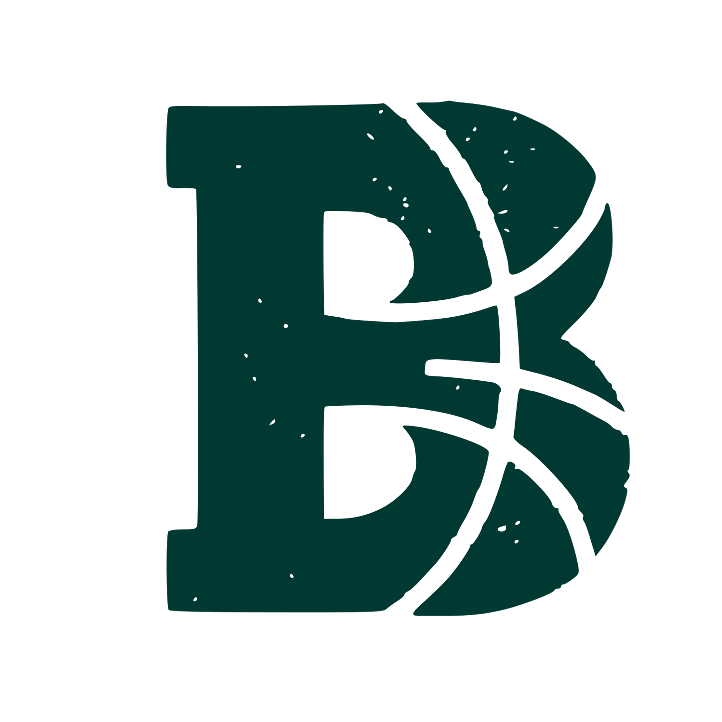 Basketball Letter B Logo #003932