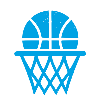 Basketball Hoop Net Logo #00a3e4