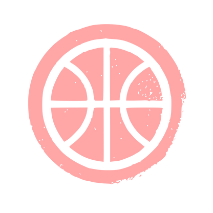 Basketball Circle Logo #ffa6a6