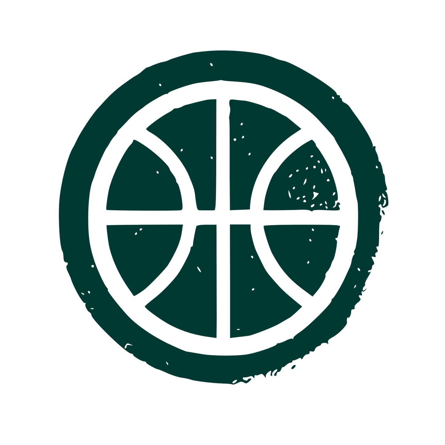 Basketball Circle Logo #003932