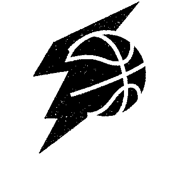 Basketball Lightning Bolt Logo