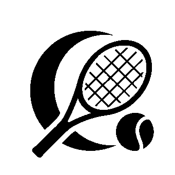 Tennis Racket Ball Logo
