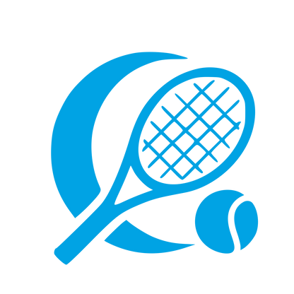 Tennis Racket Ball Logo #00a3e4