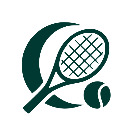 Tennis Racket Ball Logo #003932