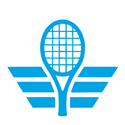 Tennis Racket Wings Logo #00a3e4