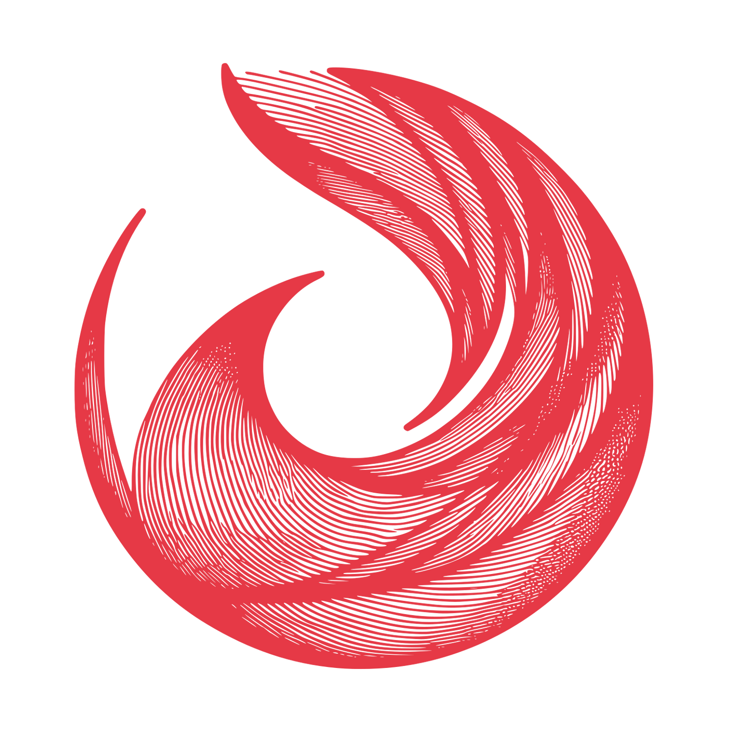 Swirl Logo #E63946