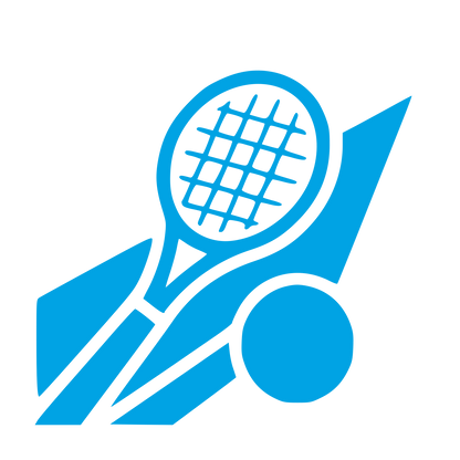 Tennis Racket Ball Logo #00a3e4