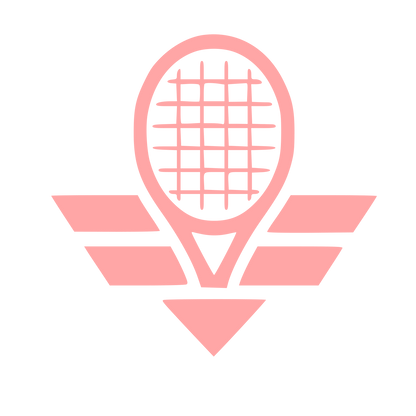 Tennis Racket Wings Logo #ffa6a6