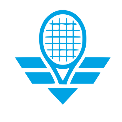 Tennis Racket Wings Logo #00a3e4