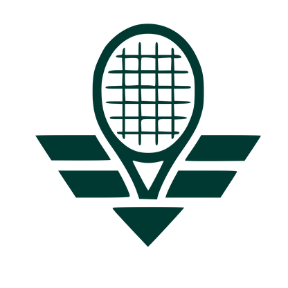 Tennis Racket Wings Logo #003932