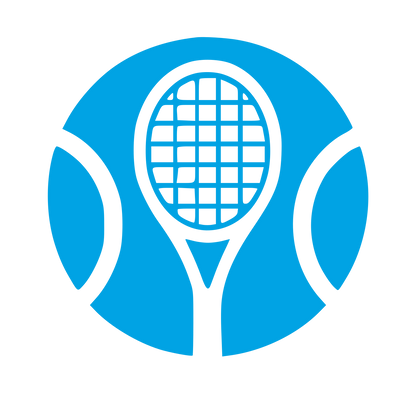 Tennis Racket Ball Logo #00a3e4