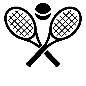 Crossed Tennis Rackets Logo