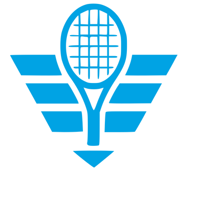 Tennis Racket Wings Logo #00a3e4
