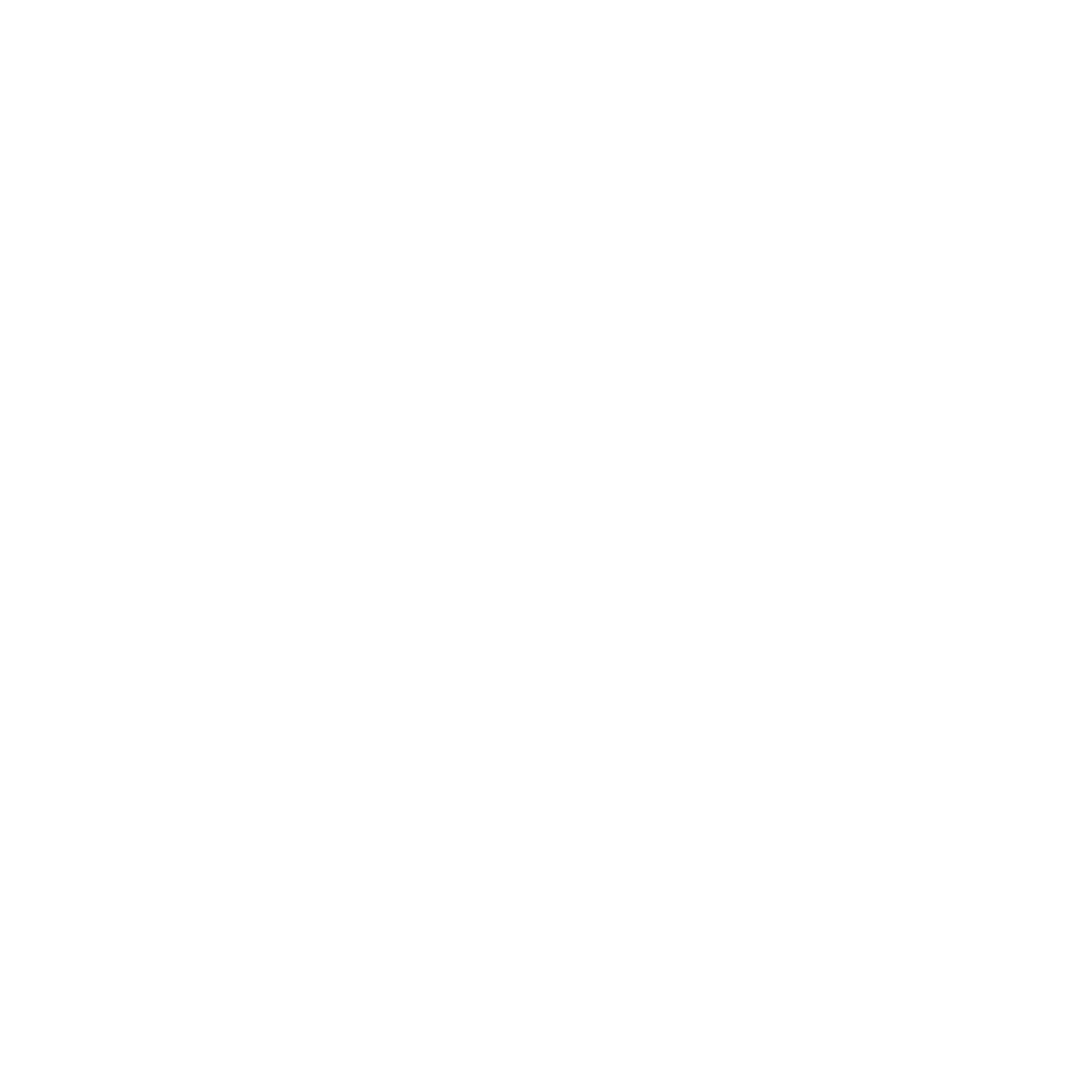 Monoline Skateboard Deck Logo #ffffff