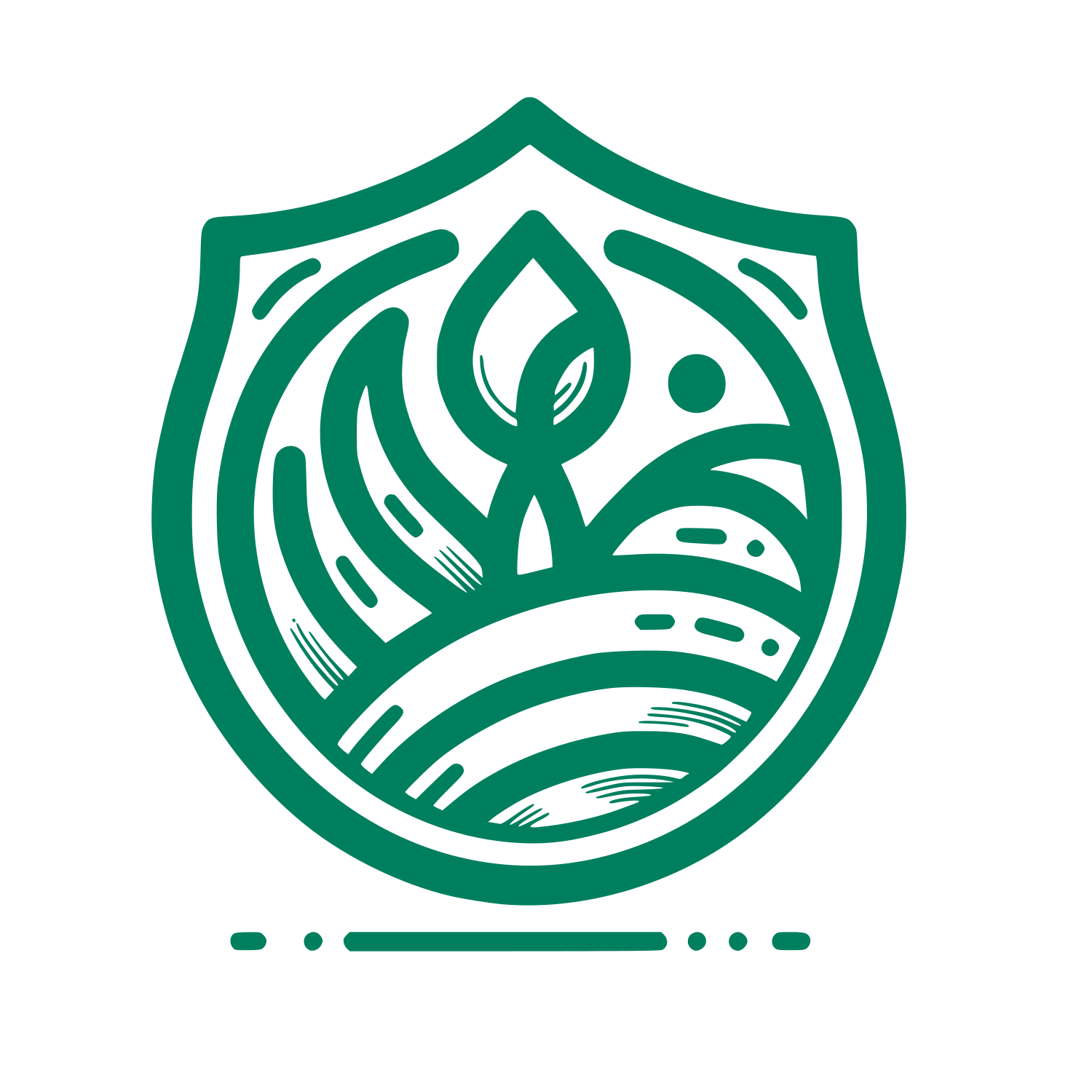 Shield of Nature #007f5f