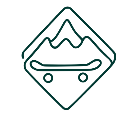 Mountain Skateboard Diamond Logo #003932