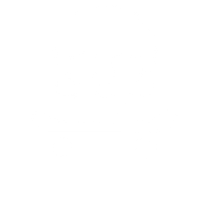 Skull Skateboard Monoline Logo #ffffff