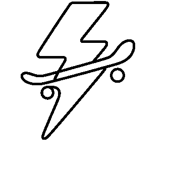 Lightning Bolt Skateboard Logo