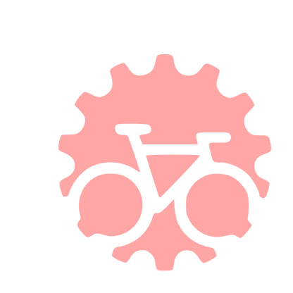 Bicycle Gear Cog Logo #ffa6a6