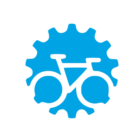 Bicycle Gear Cog Logo #00a3e4
