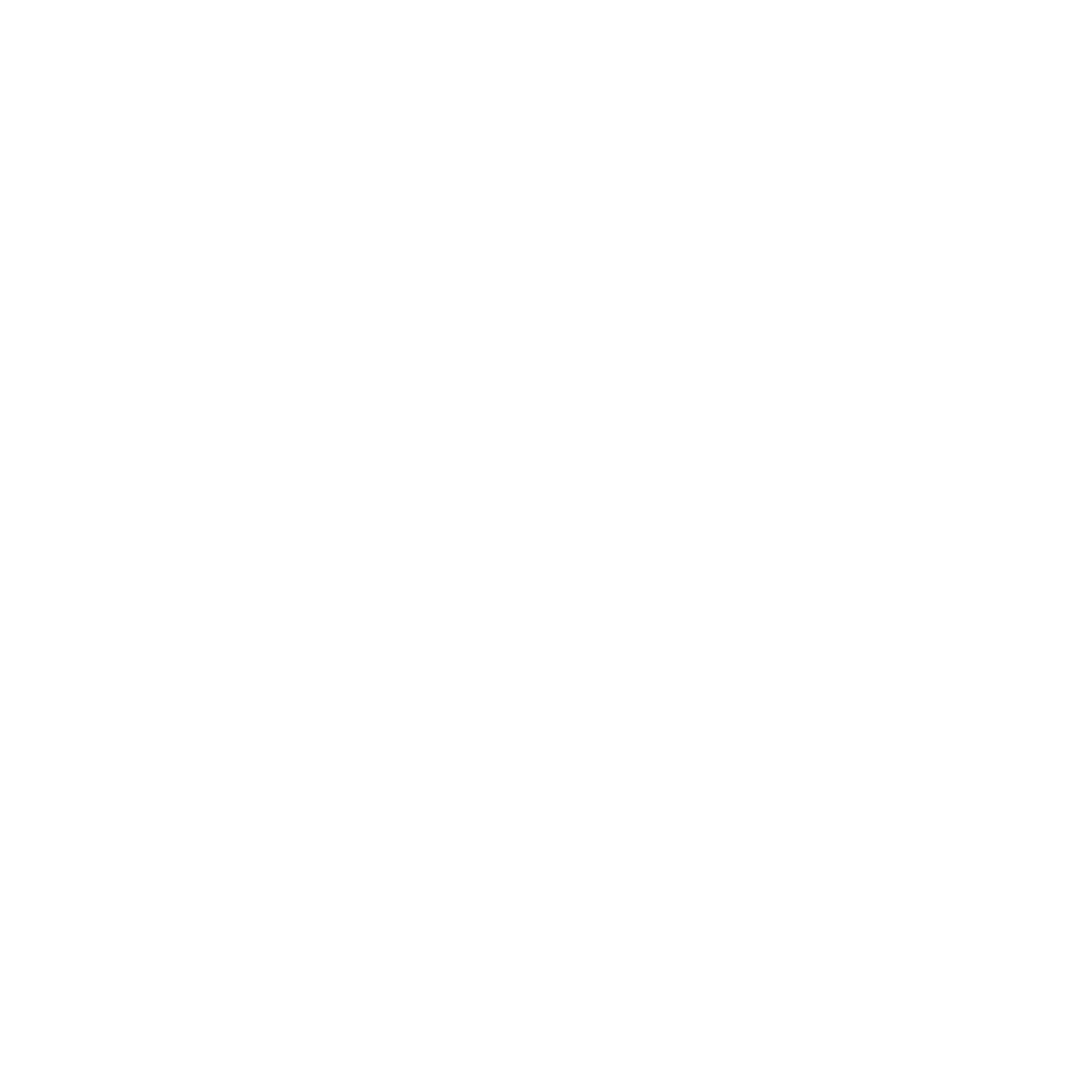 Bicycle Gear Cog Logo #ffffff