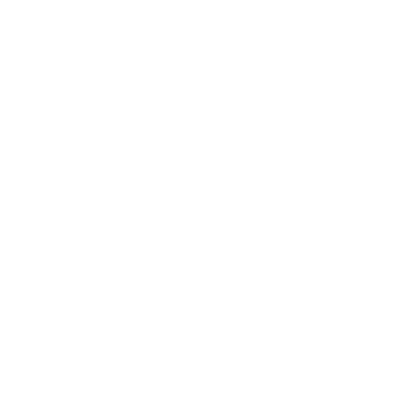 Bicycle Gear Cog Logo #ffffff