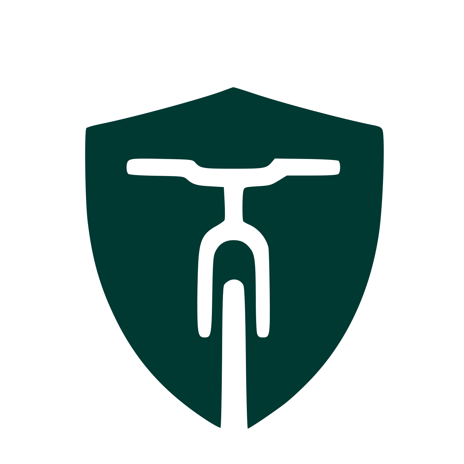 Bicycle Shield Protection Logo #003932