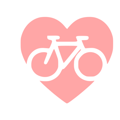 Bicycle Heart Logo #ffa6a6
