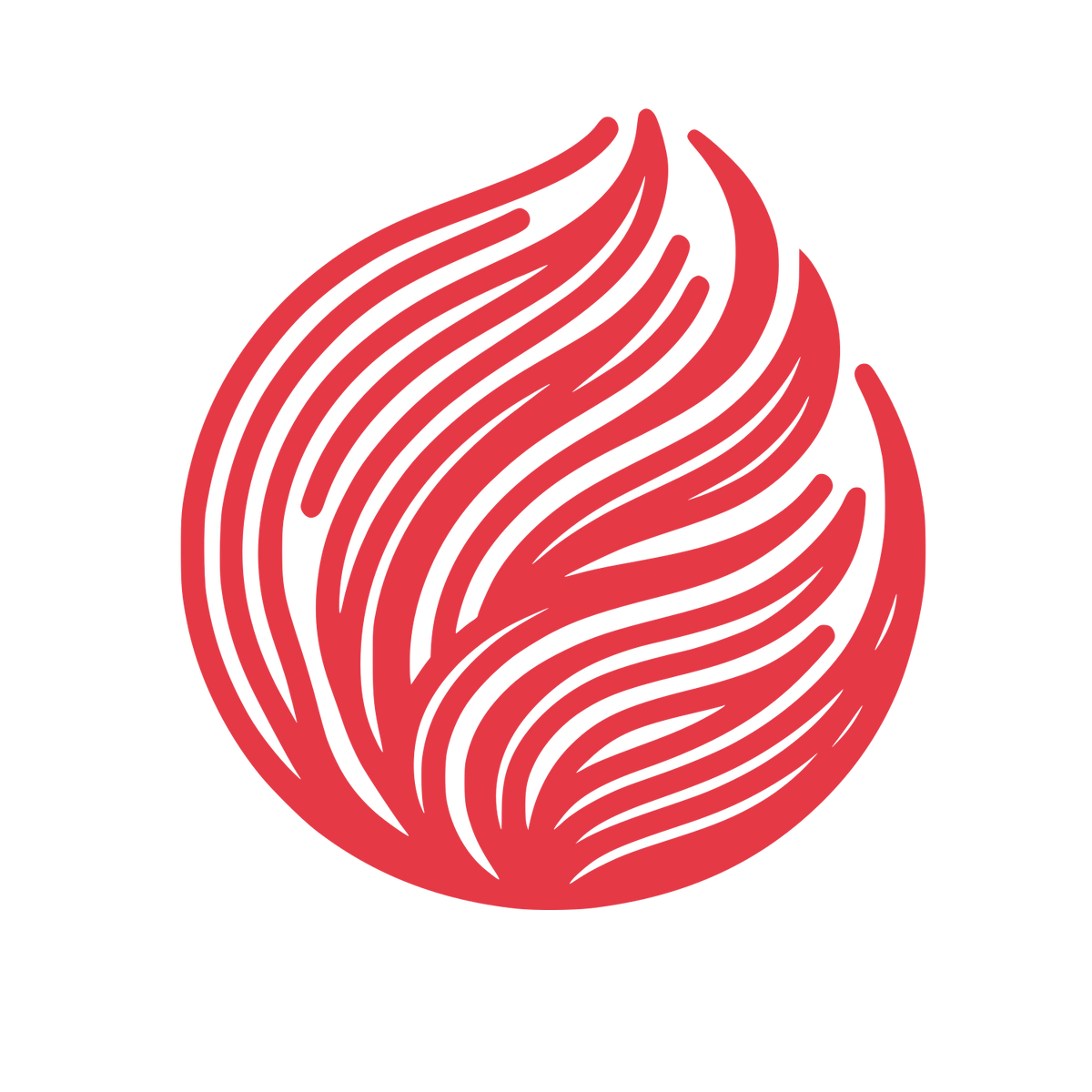 Circular Shield Insurance Logo #E63946