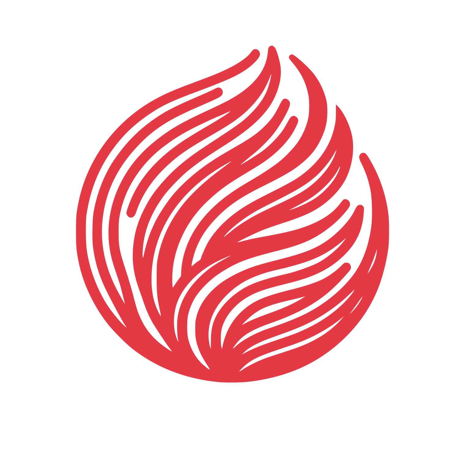 Circular Shield Insurance Logo #E63946