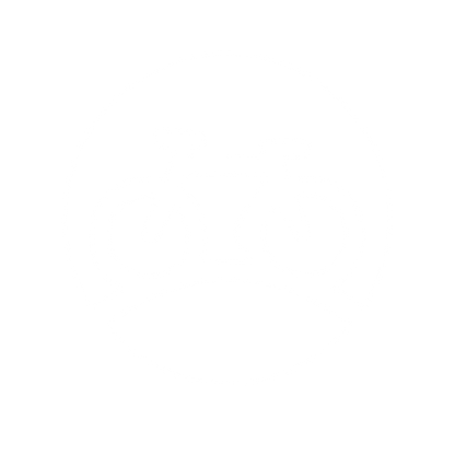 Bicycle Circle Negative Space Logo #ffffff