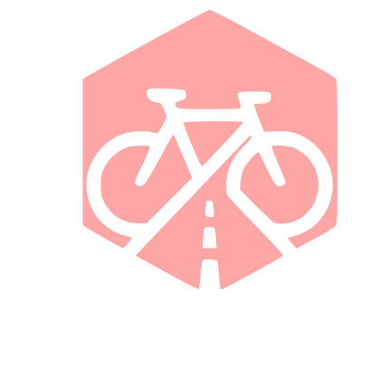 Bicycle Road Hexagon Logo #ffa6a6