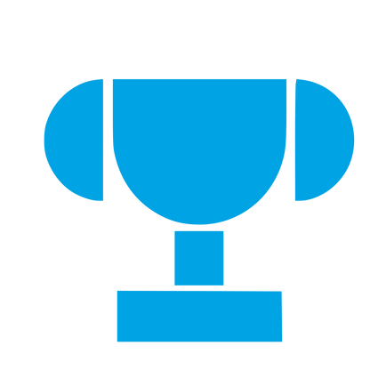 Bauhaus Trophy Logo #00a3e4