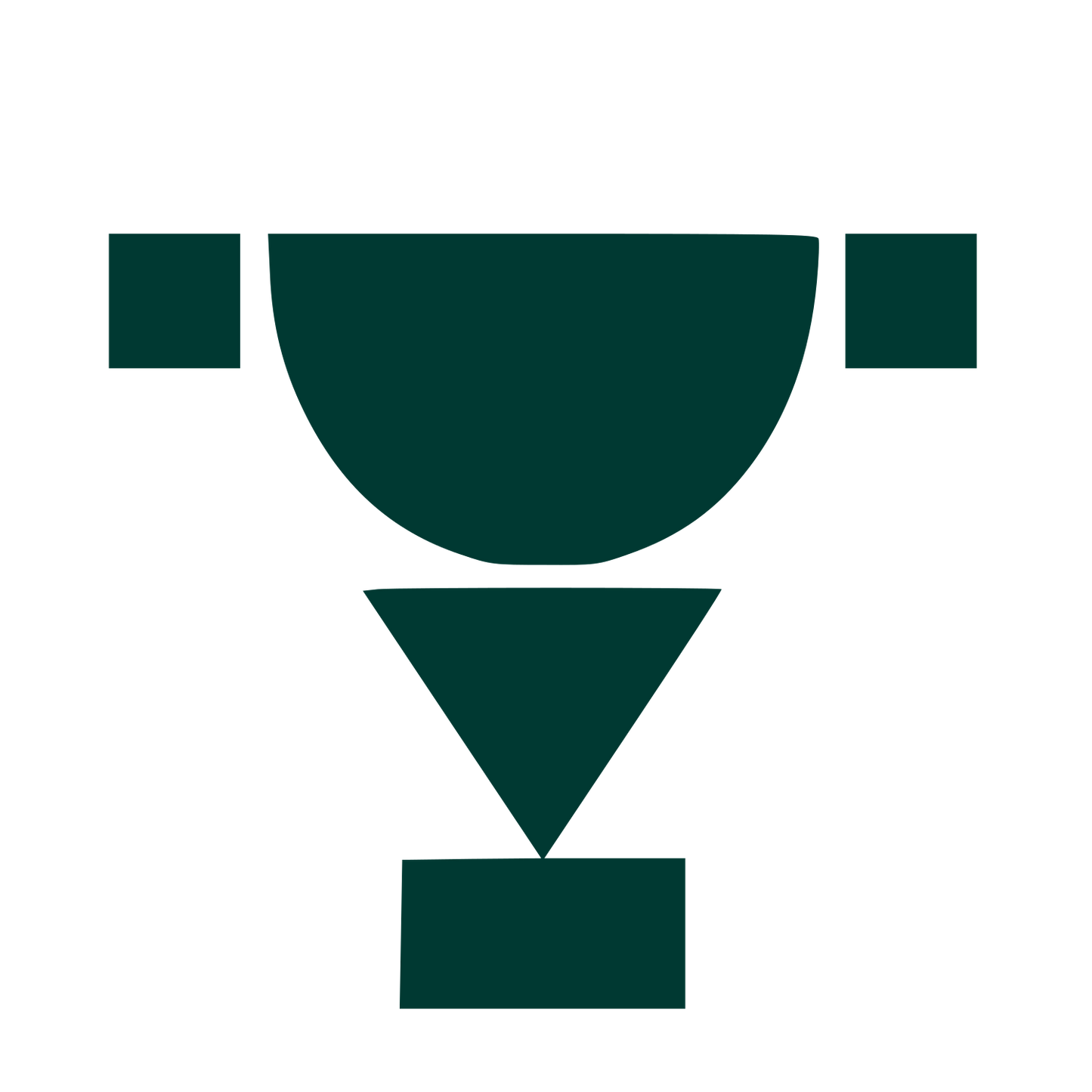 Bauhaus Trophy Cup Logo #003932