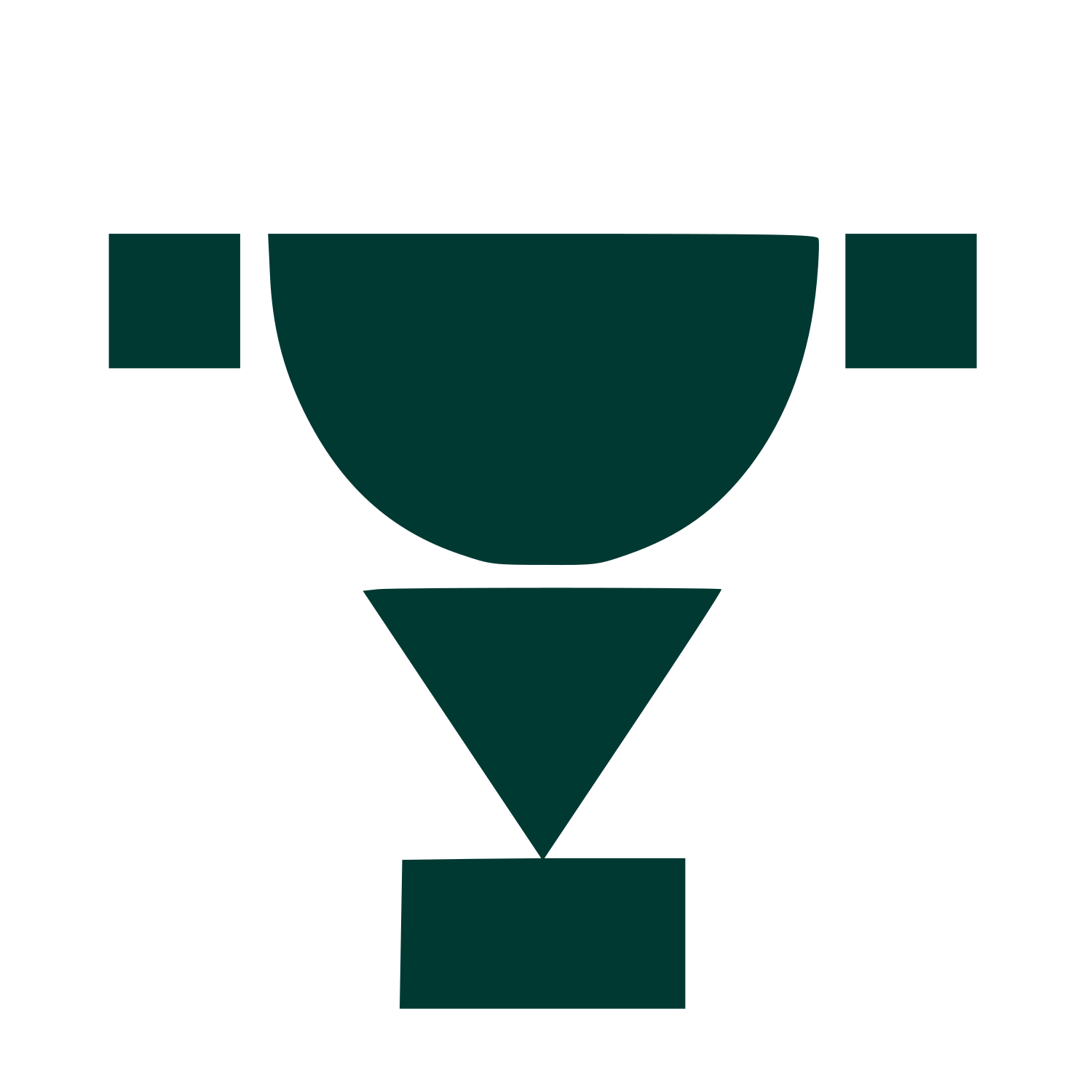 Bauhaus Trophy Cup Logo #003932